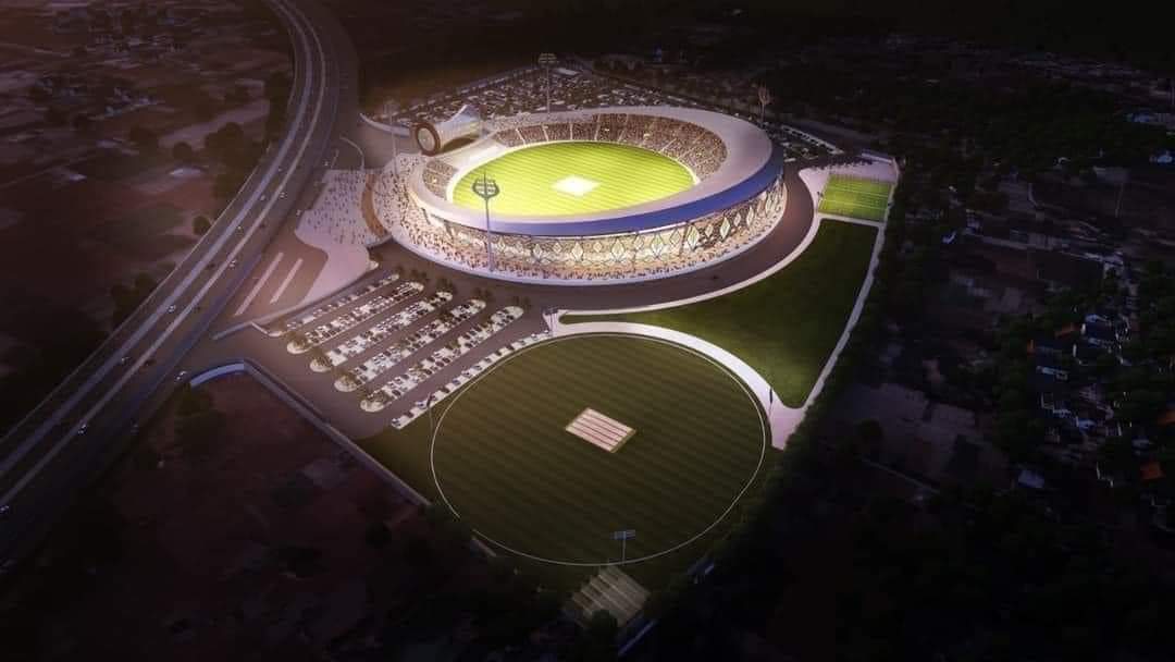 Varanasi International Cricket Stadium Location Theme Budget Capacity